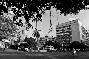Churchgate Tren İstasyonu, Endüstri Sigorta Binası, Bombay, Mumbai, Maharashtra, Hindistan, Asya 