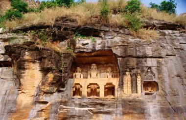 Jain Tirnthanxar Kalesi, Gwalior, Madhya Pradesh, Hindistan 