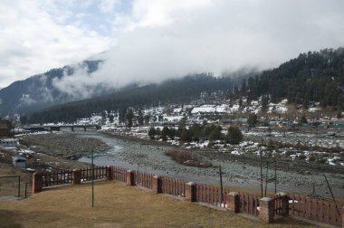 Lidder Nehri, pahalgam srinagar, kaşmir, Hindistan, Asya 