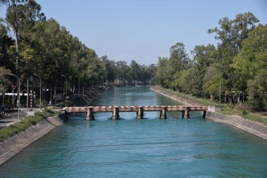 bridge Nangal Hydel channel on Beas river, Patiala, Punjab, India, Asia clipart