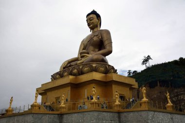 Yüce Buda Dordenma, Shakyamuni Buda heykeli, Kuensel Phodrang, Thimphu, Butan, Asya 