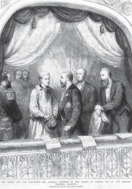 Tur Krallığı Prens ve Köylü Bay Charles Mathews İngiliz Tiyatrosu, Kalküta, Batı Bengal, Hindistan 'daki Prince of Waless locasında. 