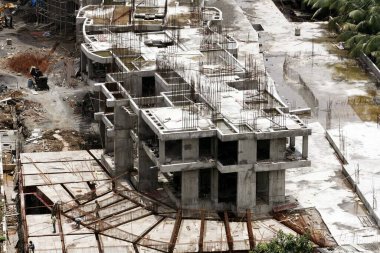 Powai, Bombay, Mumbai, Maharashtra, Hindistan 'da yeni inşaat geliyor. 