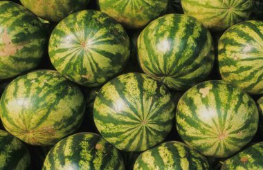 Meyveler - Karpuzlar arka planda
