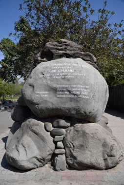 Kaya bahçesi girişi, Chandigarh, Haryana, Hindistan, Asya