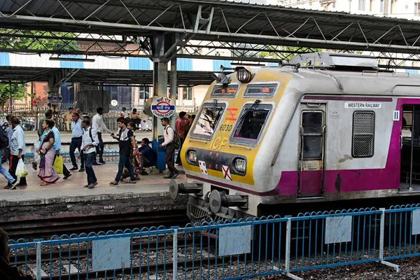 stock image Charni Road Railway Station, Mumbai, Maharashtra, India, Asia 