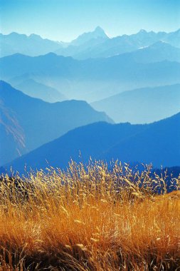 Mt Nandadevi as seen from Rudranath, Uttarakhand, India, Asia  clipart