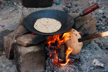 Ekmek pan Jodhpur Rajasthan Hindistan Asya 