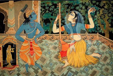 Hinduizm, hindu sanatı, himalaya akademi sanatı, din, maneviyat, sanatçı S. Rajam, krishna, radha, vishnu, avatar