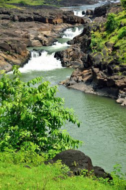 Rohiyal Talat Şelalesi, Dharampur, Valsad, Gujarat, Hindistan, Asya