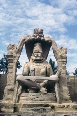 Narasimha Anıtı, Hampi, Karnataka, Hindistan, Asya 