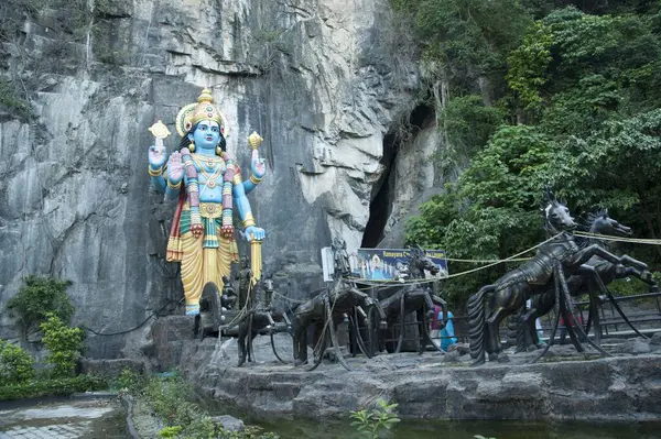 stock image Statue of lord ram at batu caves, kuala lumpur, malaysia, asia 