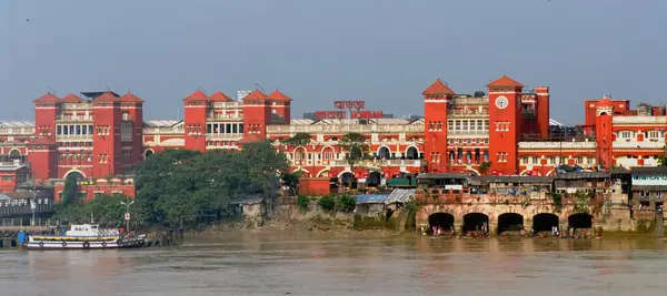 Stock image Howrah junction railway station, kolkata, west bengal, india, asia