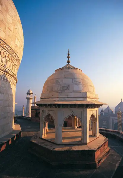 Top Taj Mahal Agra Delhi India Asia Stock Picture