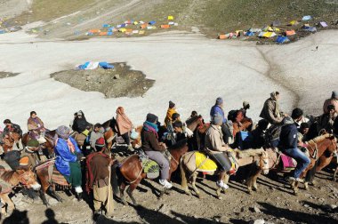 Pilgrim, amarnath yatra, jammu Kashmir, Hindistan, Asya 