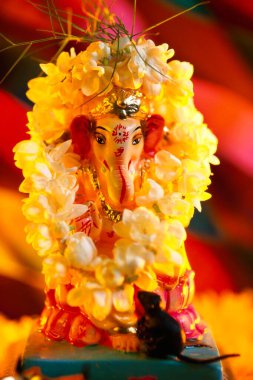 Ganesh ganpati festivali fil lideri Lord alayı Chaturthi