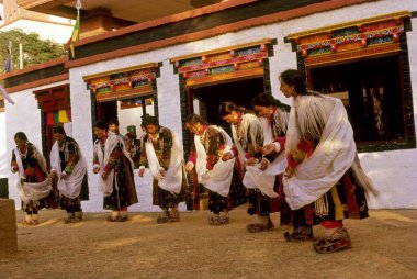 Folk Dance, Ladakh, India  clipart