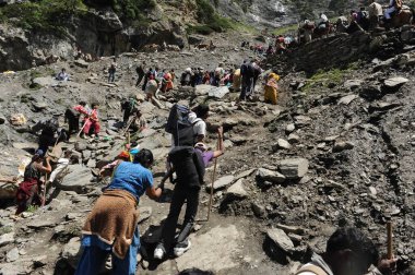Pilgrim, amarnath yatra, jammu Kashmir, Hindistan, Asya