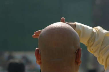 Mahalaxmi Yarış Pisti, Mumbai, Hindistan, Asya 'da kel adam. 