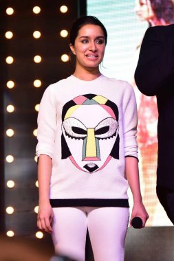 Shraddha Kapoor, Hintli aktris, yarı kız arkadaş film tanıtımı, Indirapuram, Ghaziabad, Uttar Pradesh, Hindistan, 11 Mayıs 2017