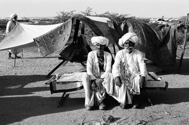 Kutch bölgesindeki Rabaris erkekleri, Gujarat, Hindistan  