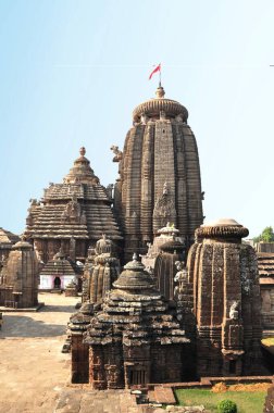 Lingaraj temple at Bhubaneswar Bhubaneshwar, Orissa, India  clipart