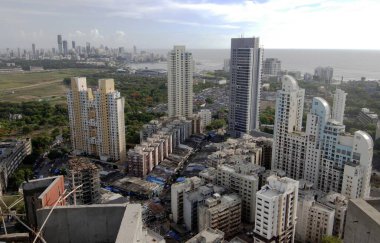 Maraton binasından Skyline, Lower Parel, Mumbai, Maharashtra, Hindistan, Asya