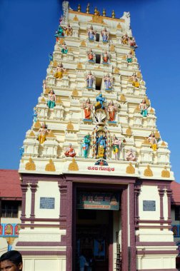 Sri Krishna 'nın Gopuram' ı Matha udupi Karnataka Hindistan