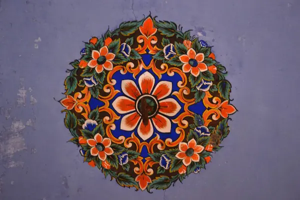 stock image Wall painting soniji ki nasiyan, ajmer, rajasthan, india, asia