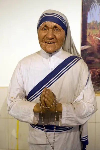 stock image Mother Teresa statue Wax Museum Lonavala Pune Maharashtra India Asia 