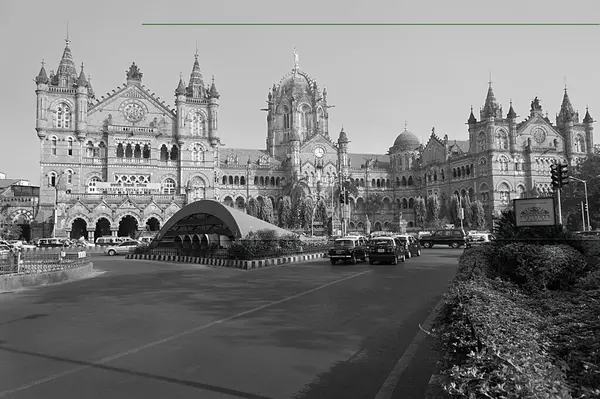 stock image Chhatrapati Shivaji Terminus Railway station Mumbai Maharashtra India Asia Dec 2011