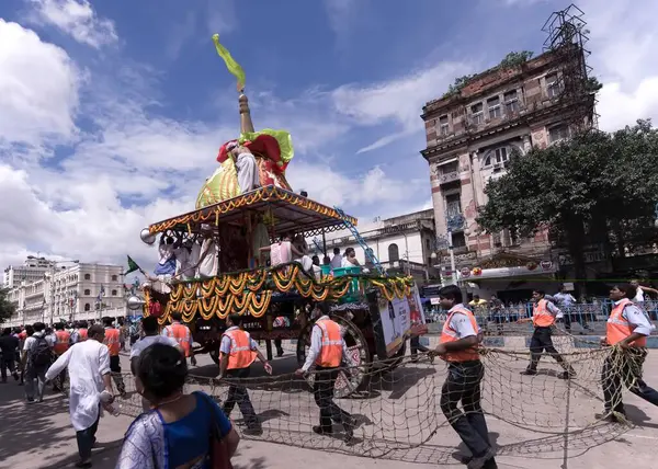 Jagannatha ratha yatra chowinghee yolu, puri, orissa, Hindistan, Asya 