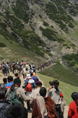 Pilgrim, amarnath yatra, jammu Kashmir, Hindistan, Asya 