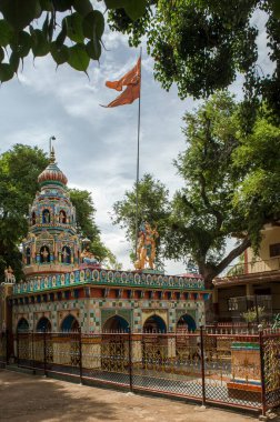 Anjaneya tapınağı, khavatakoppa, karnataka, Hindistan, Asya 