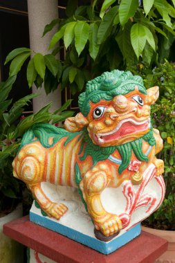 İmparatorluk Muhafız Heykeli, kek lok si budha Tapınağı, Penang, Malezya, Asya