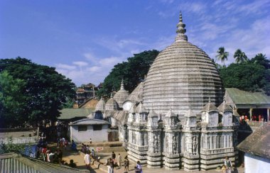 Hindistan 'daki Guwahati' deki Kamakhya tapınağı. 