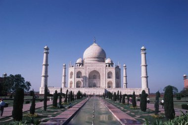 Taj Mahal from Red Fort Agra, Uttar Pradesh, India, Asia clipart