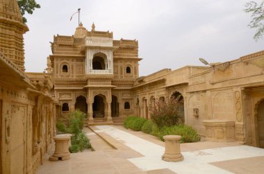 Amar Sagar Jain Tapınağı, Lodurva, Jaisalmer, Rajasthan, Hindistan, Asya