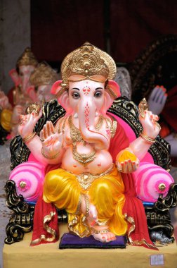 Lord Ganesh; Pune; Maharashtra; Hindistan 22-Ağustos-2009