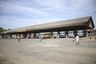 Özel Otobüs Operatörleri Otobüs İstasyonu, Thrissur, Kerala, Hindistan 