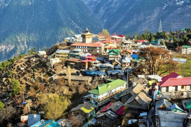 Reckong Peo, Rekong Peo, Peo village, Kinnaur district, Himachal Pradesh, India clipart