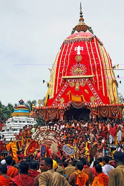 stock image Rath yatra or Cart festival of Jagannath, Puri, Orissa, India 