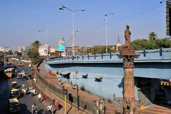 stock image Statue of khada parsi of sheth cursetjee manockjee, Bombay Mumbai, Maharashtra, India 