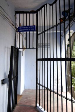 Veer Savarkar hücresi hücrede; Port Blair; Güney Andaman Adaları; Bengal Körfezi; Hindistan Ekim 2008