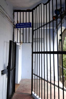 Veer Savarkar cell in Cellular jail ; Port Blair ; South Andaman Islands ; Bay of Bengal ; India October 2008 clipart