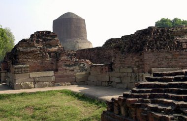 Dhamekh stupa, sarnath, varanasi, uttar pradesh, Hindistan, Asya