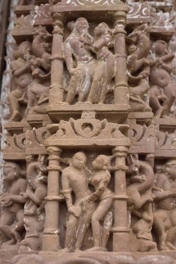 Chitragupta Tapınağı, Khajuraho, Madhya Pradesh, Hindistan, Asya