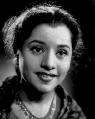 Hint Bollywood oyuncusu Usha Kiran, Hindistan, Asya, 1953 