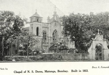 1853 yılında inşa edilen N.S. Dores Katolik Kilisesi, Matunga, Bombay Mumbai, Maharashtra, Hindistan 