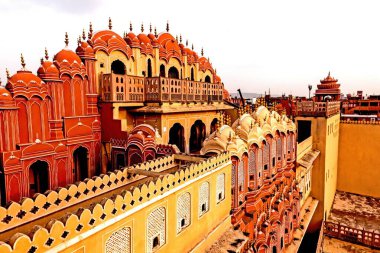 Arka taraf, Hawa Mahal, Jaipur, Rajasthan, Hindistan, Asya